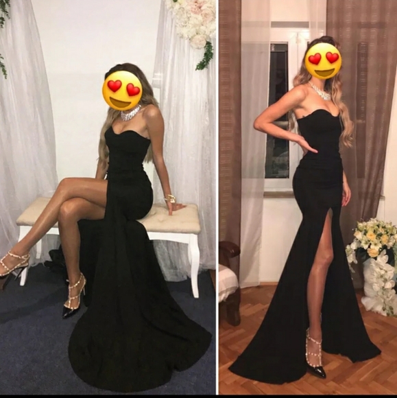 Sexy Strapless Black Dress - Picture 3 of 16